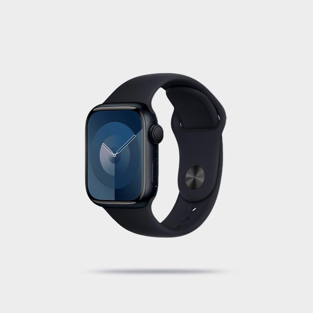 Apple Watch Series 9 GPS + Cellular 45mm Steel Case with Clay Sport Band Image 6