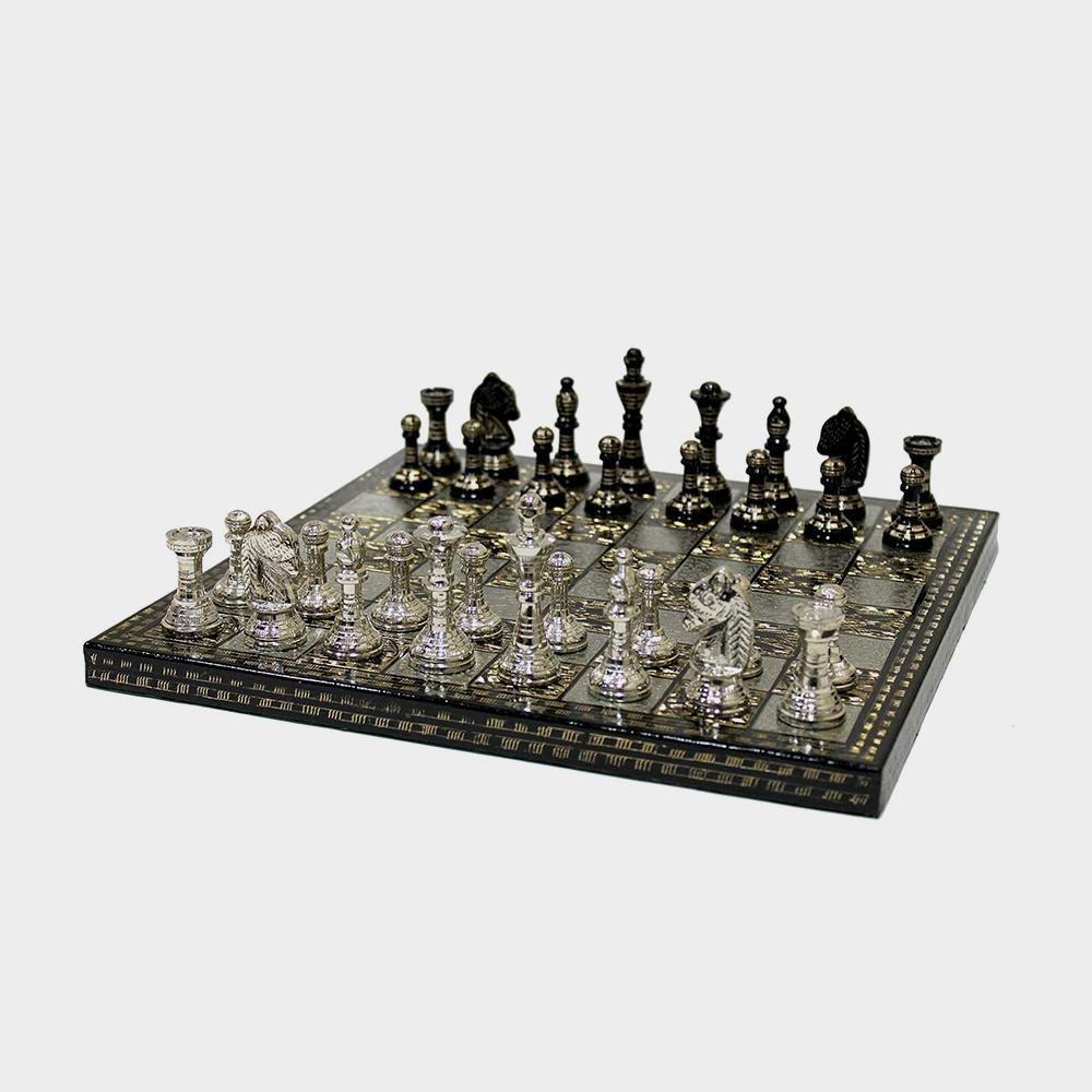 StoneKraft Collectible Brass Board Chess Game Board Set With 100% Brass Pieces Chessmen Coins Image 4